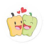 Joyful Bell Pepper Lovers stickers
