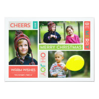 Joyful & Bright Holiday Photo Card