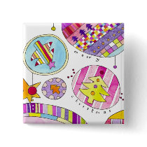 Joyful Christmas buttons by ShouShou Joyful Christmas buttons