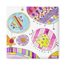 Joyful Christmas magnets by ShouShou Joyful Christmas magnets