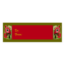 Joyful Flowers Gift Tag business cards by elenaind Joyful Flowers Gift Tag business cards