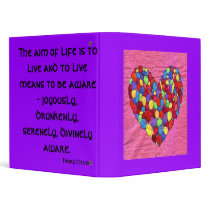Joyful Heart Vinyl Binders