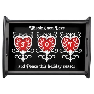 Joyful holiday season | Love joy peace Food Trays