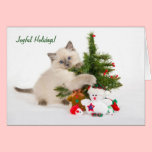 Joyful holidays cards