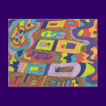 Joyful Noise, abstract postcards