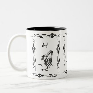Joyful Pine Siskin mug