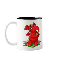 Joyful red Elephante in Shenkuu mugs by neopets Joyful red Elephante in Shenkuu mugs