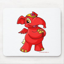 Joyful red Elephante mousepads by neopets Joyful red Elephante mousepads