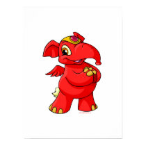 Joyful red Elephante posters