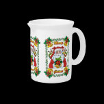 Joyful Santa pitchers