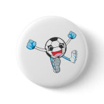 Joyful Soccer Player Jumping