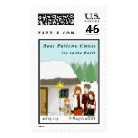 Joyful Ukrainian Christmas Carolers Postage Stamp