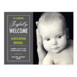 Joyful Welcome Birth Announcement postcards
