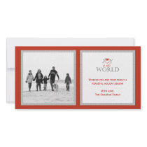 Joyful Wreath Christmas/Holiday Photo Card photo cards