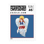 Joyous Christmas Angel Postage Stamps