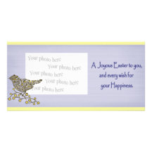 Joyous Easter Custom Photo Card