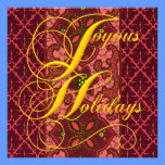 Joyous Holidays Template invitations