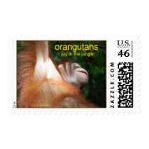 Joyous Orangutans postage