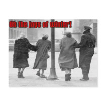 joys of winter post cards