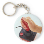 Joystick in use Photo Keychain