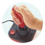 Joystick in use Photo Stickers