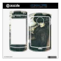 Jozsef Rippl-Ronai - Lady with black veil LG Optimus 7 Skins
