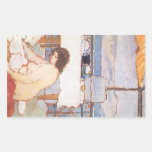 Jozsef Rippl-Ronai - Love on the Terrace Rectangle Stickers