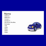 jpg_transportation019 BLUE CARTOON CAR AUTOMOBILE business cards