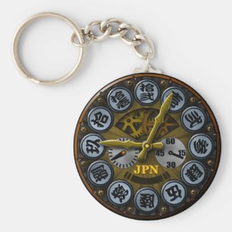 JPN clock Key Chains