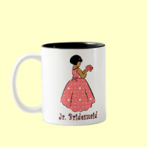 Jr Bridesmaid in Coral mugs