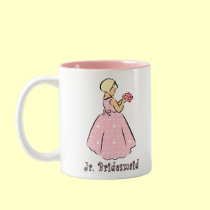 Jr. bridesmaid in Pink mugs
