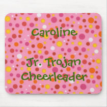 Jr Trojan Cheerleader mouse pad mousepads