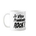 Jr Vice Presidents Rock! Mug by TShirtDotCom Jr Vice Presidents Rock! Mug