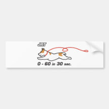JRT 0-60 in 30 sec Bumper Stickers