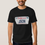 JSON License Plate Shirt