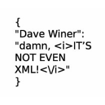 JSON not XML t-shirts