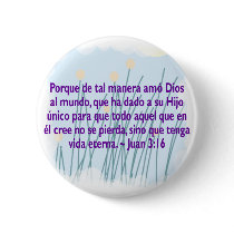 Juan 3:16 pinback buttons