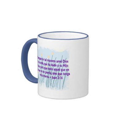 Juan 3:16 coffee mug by InspiredByHim