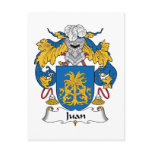 Juan Family Crest postcards