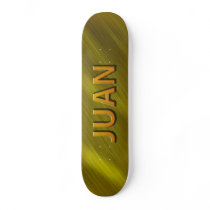 juan gold custom skateboard decks