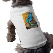 Juan Gris - Bottle and glass on a table Pet Tee Shirt