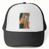 Juan Gris - Glasses newspaper and wine bottle Mesh Hats