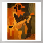 Juan Gris - Harlequin with Guitar Fine Art Shirt posters