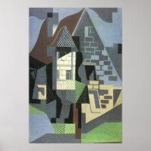 Juan Gris - Houses in Beaulieu Posters