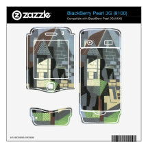 Juan Gris - Houses in Beaulieu BlackBerry Pearl 3G Skin