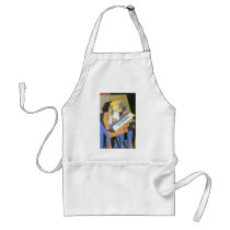 Juan Gris - Newspapers and fruit bowl Apron