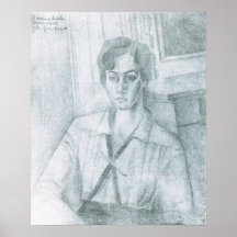 Juan Gris - Portrait of Madame Hiudobro Poster