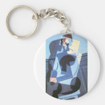 Juan Gris - Portrait of Madame Josette Gris Keychain