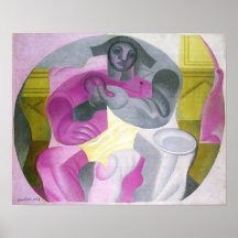 Juan Gris - Sitting Harlequan Print