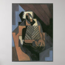 Juan Gris - Sitting peasant woman Print